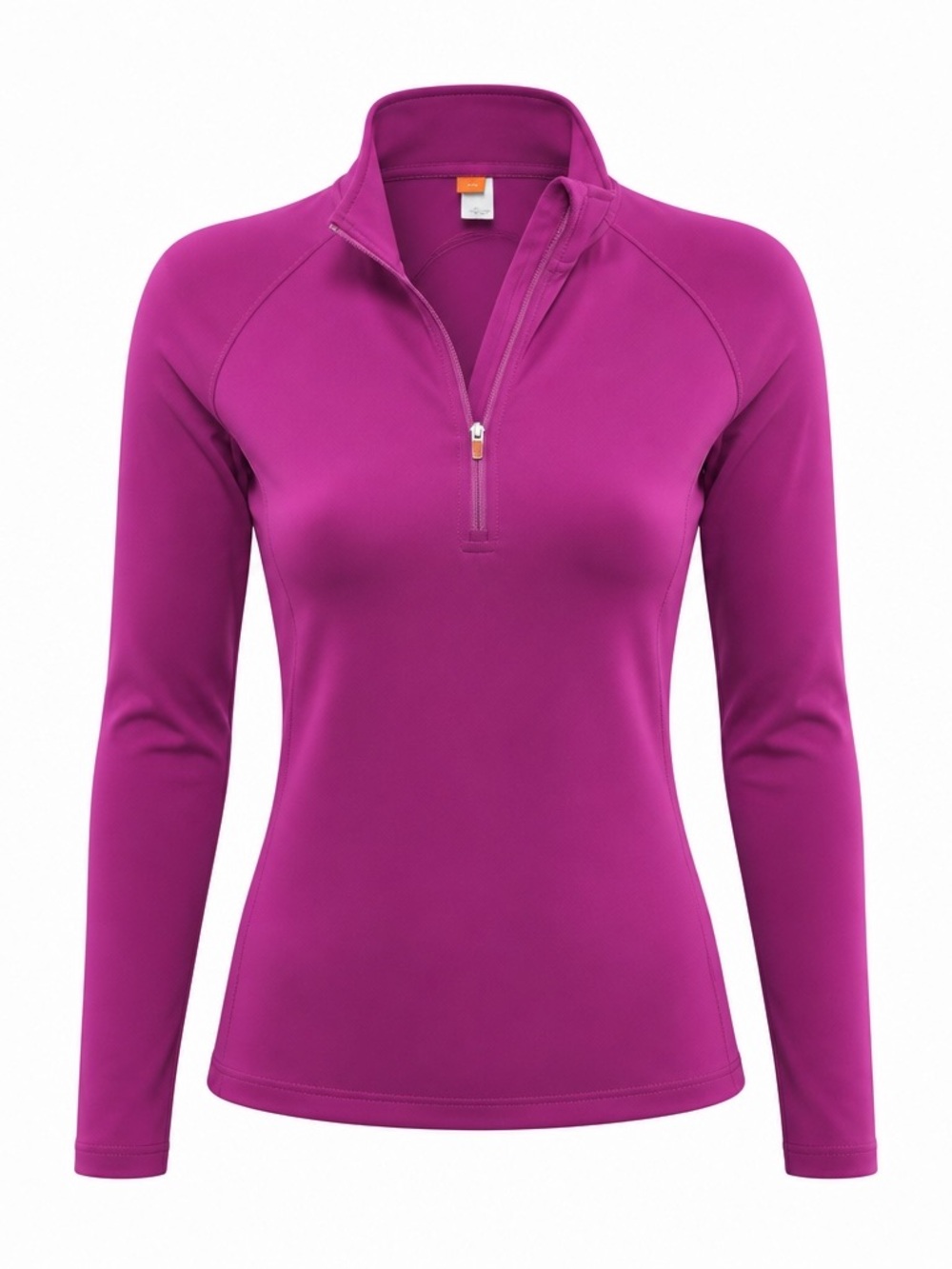 Lucy | Purplish pink fleece zip front long sleeve performance jacket size XL
